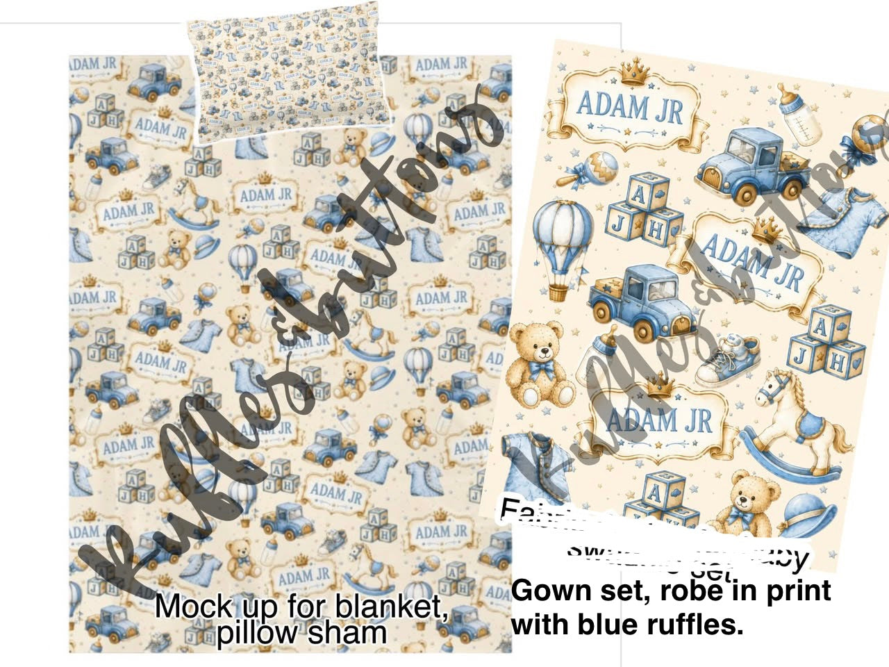 Reserved- gown set, robe, bedding
