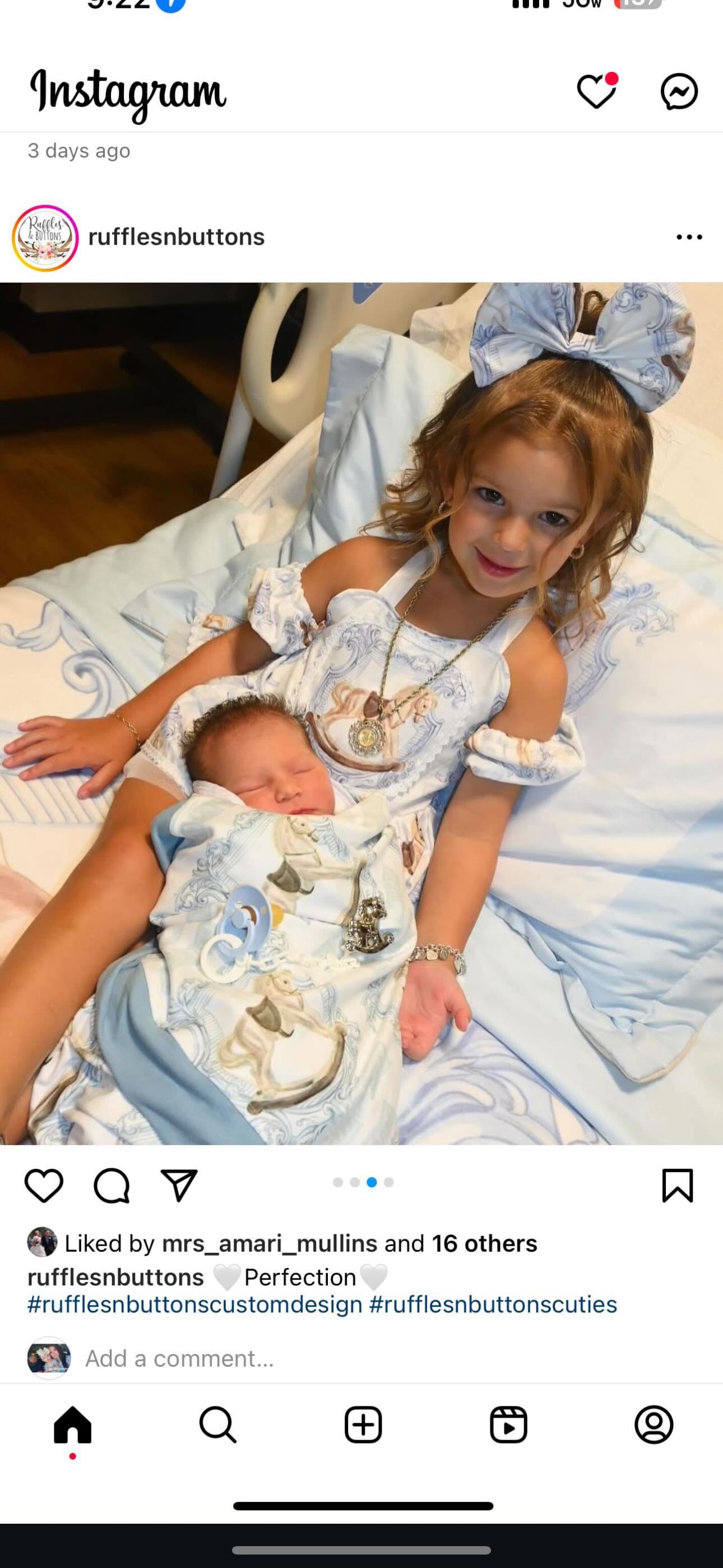 Reserved- gown set and big sister set