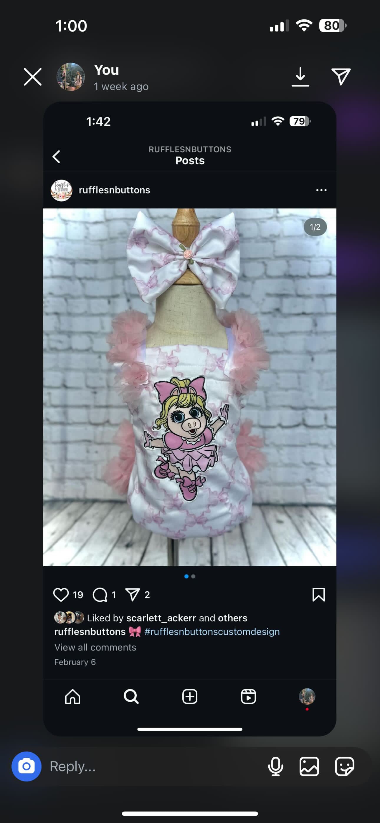 Reserved- gown set and romper Layla Laveah