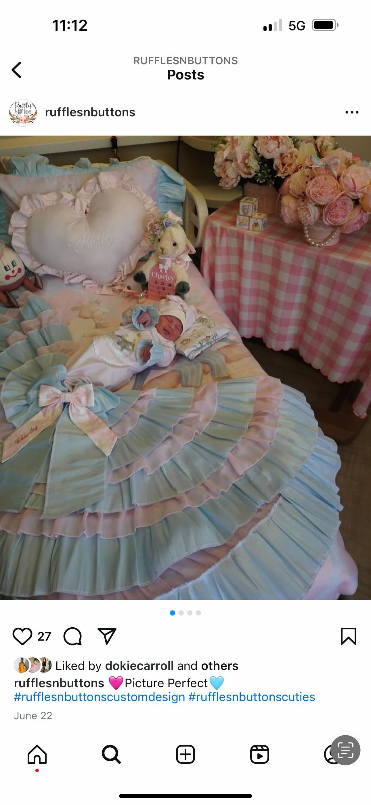 Reserved- gown set Gianna