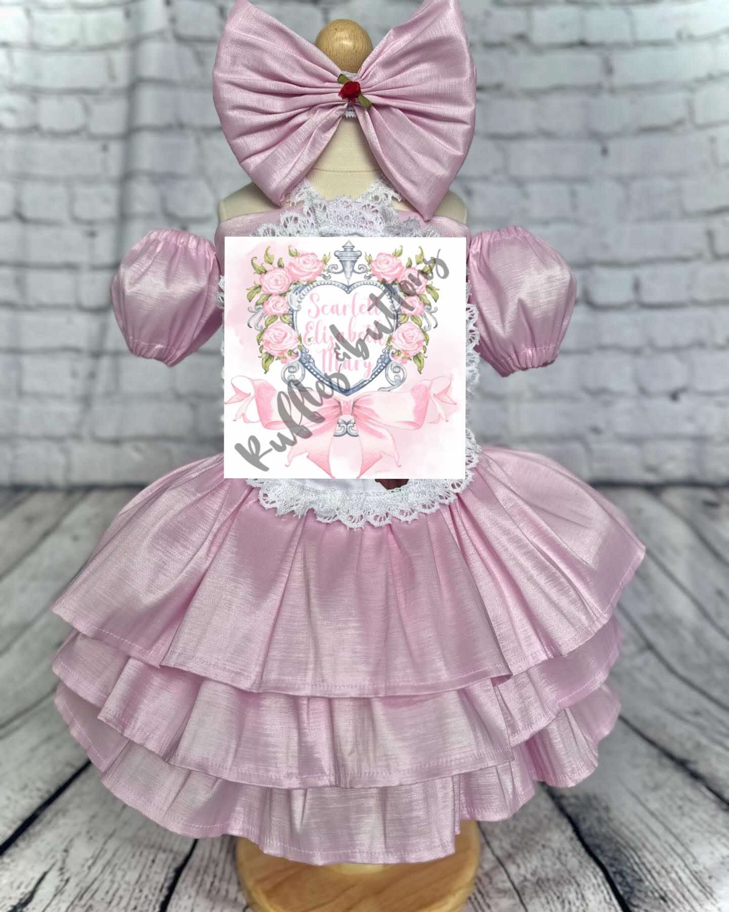 Reserved Scarlett gown set and big sister dress