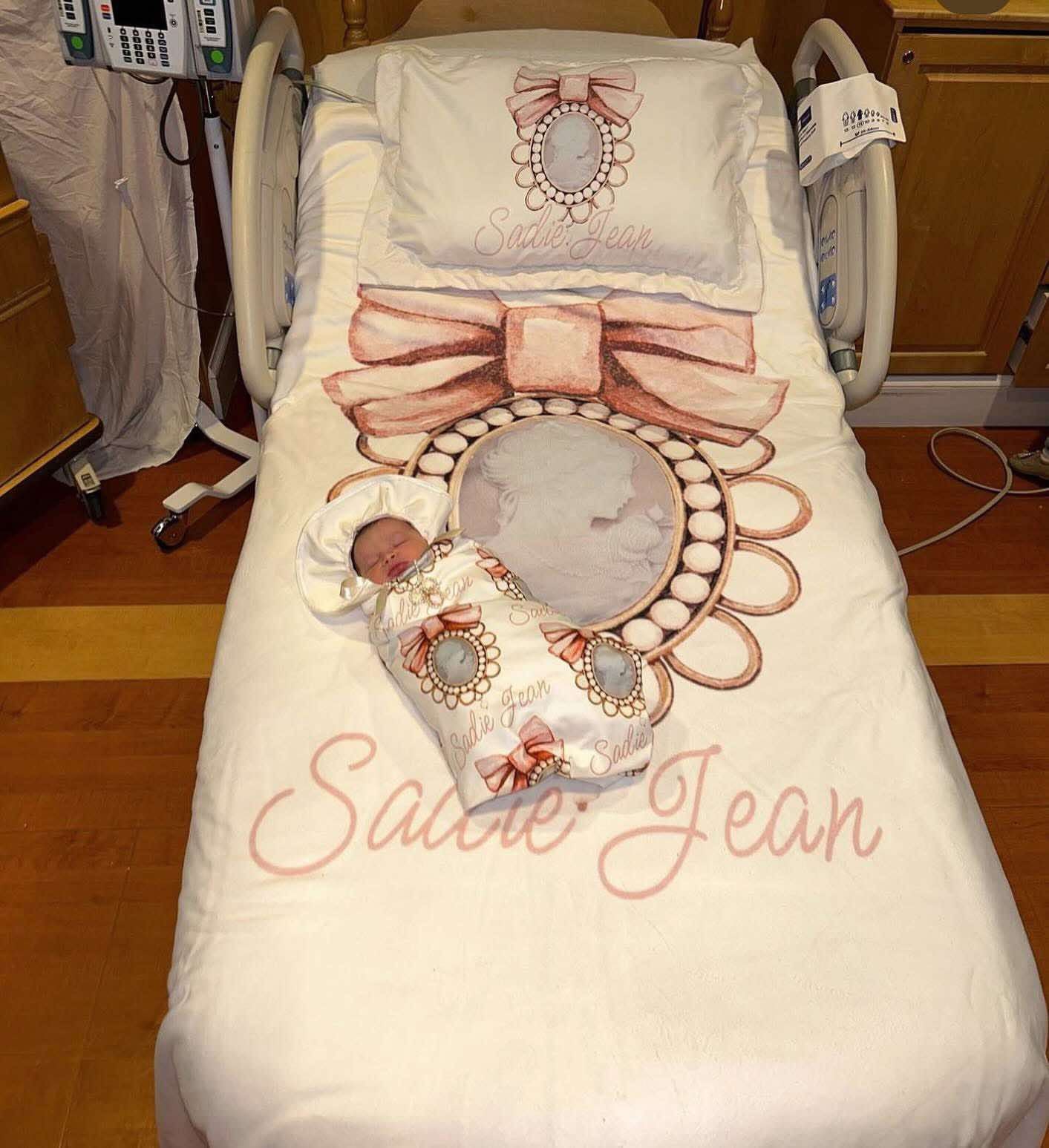 Reserved- 2 gown sets, 2 swaddle sets
