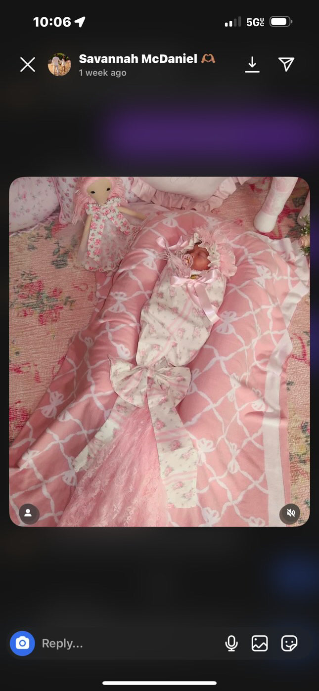 Reserved- gown set, swaddle set, 2 cocoon sets