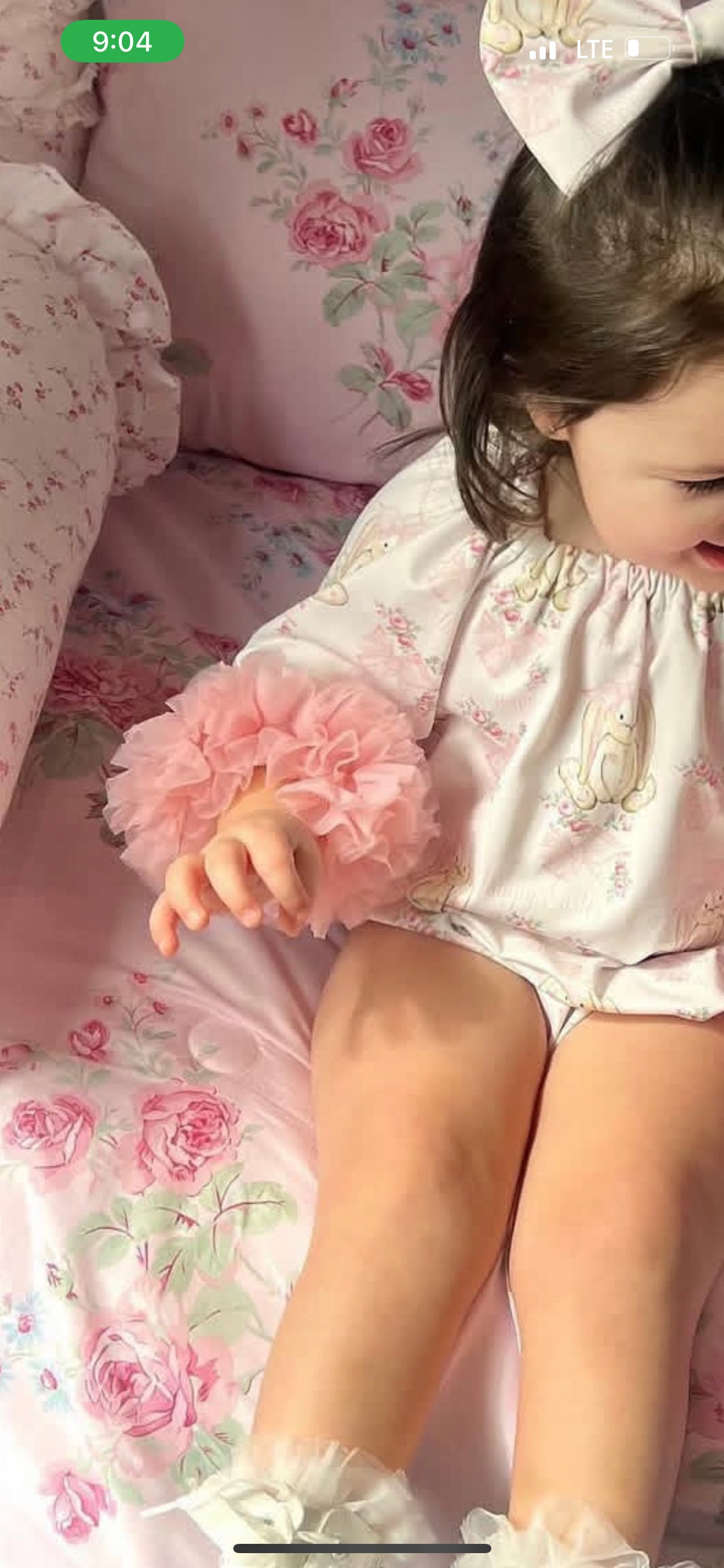 Reserved- APRIL9 gown set, robe, crib sheet/blanket.