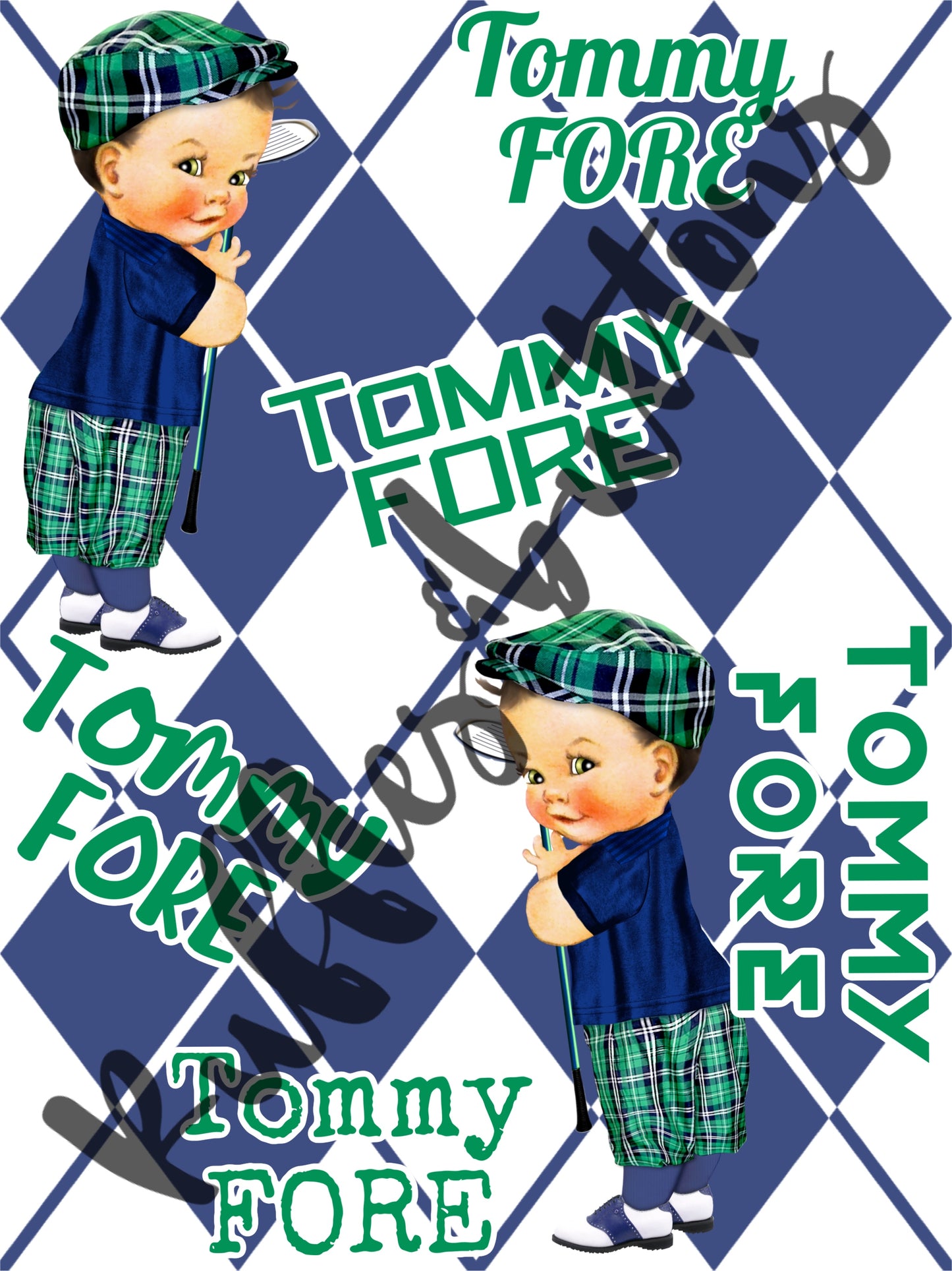 Reserved- Tommy FORE gown set