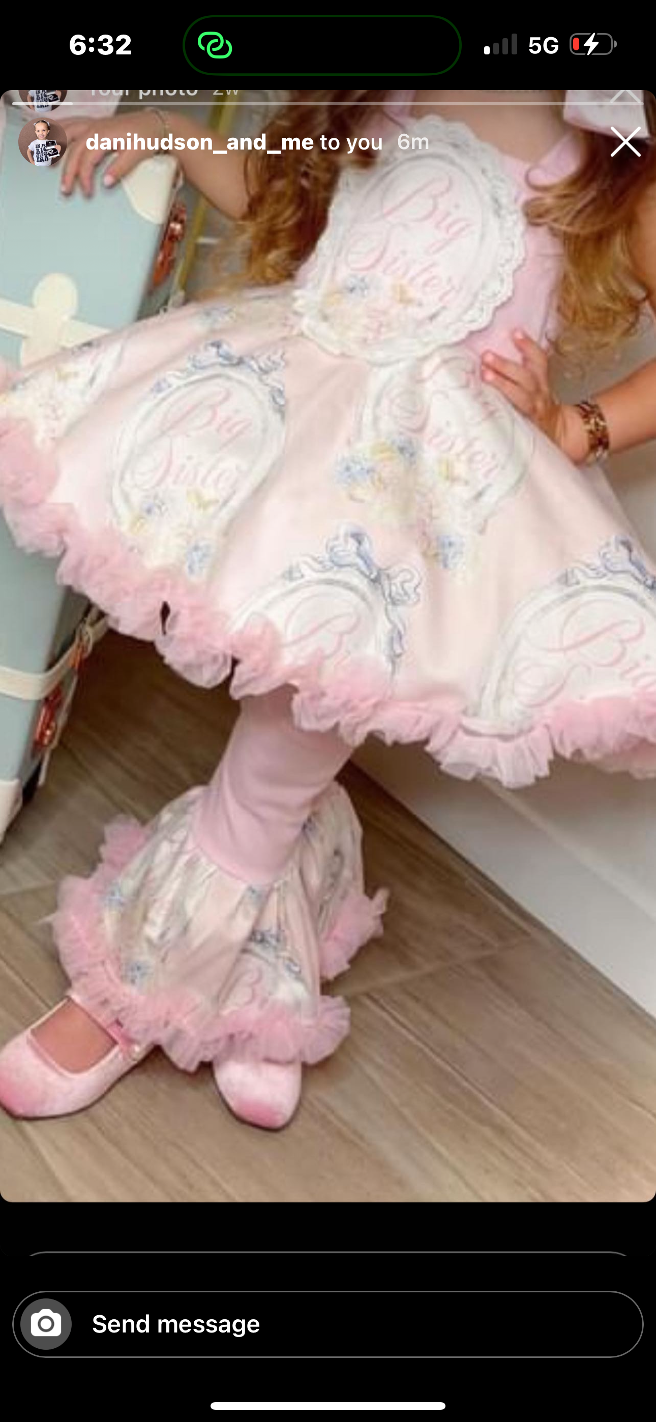 Reserved- gown set and big sister set