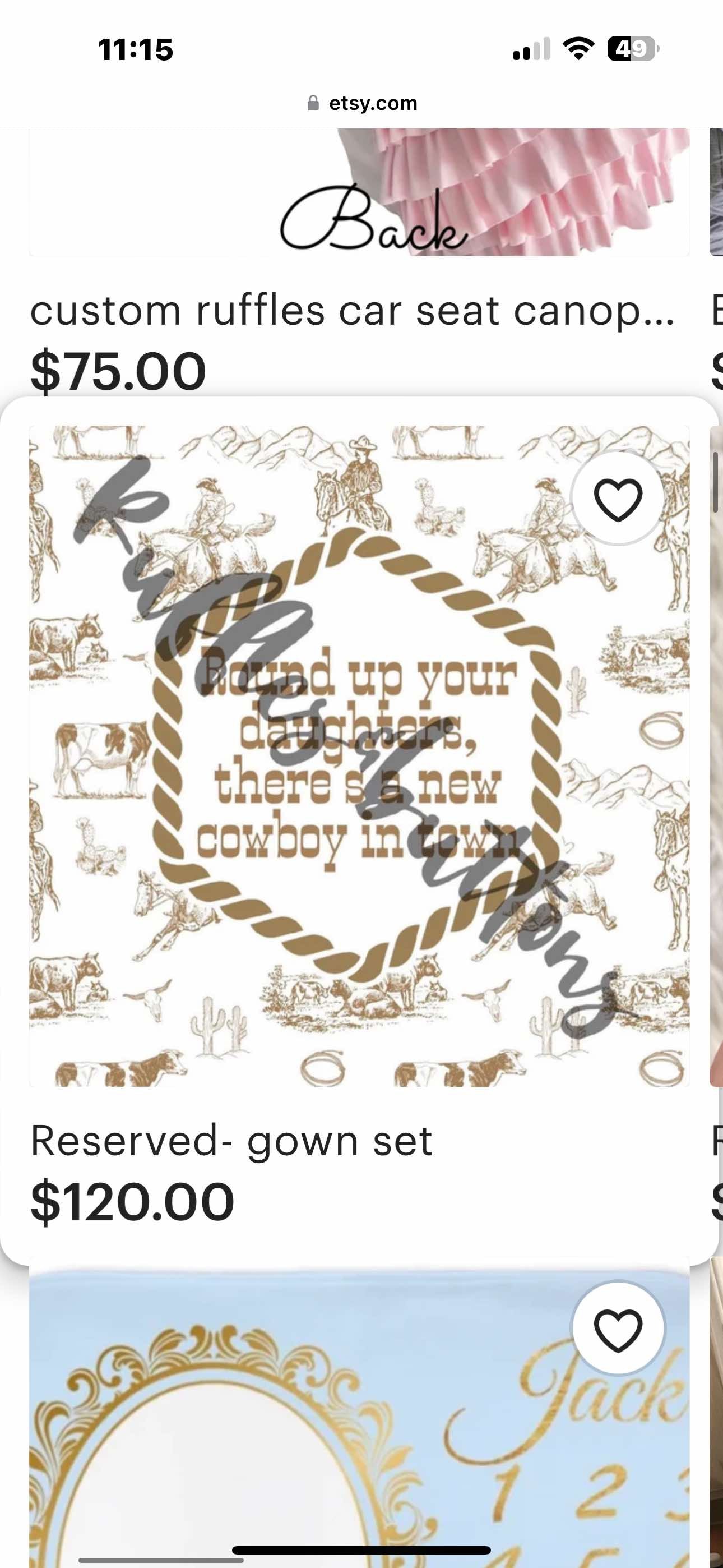 Reserved- 3 sets Elijah James