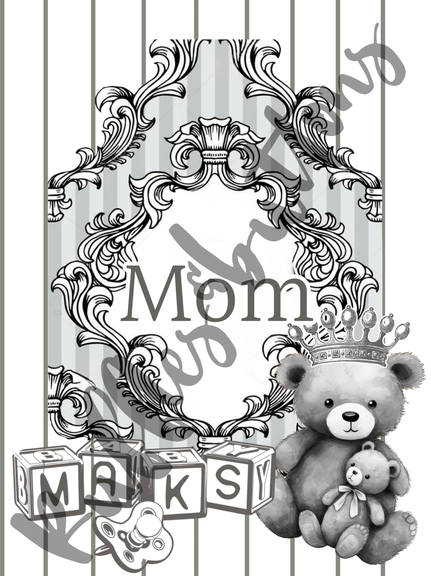 Reserved- swaddle set, delivery gown, dad shirt