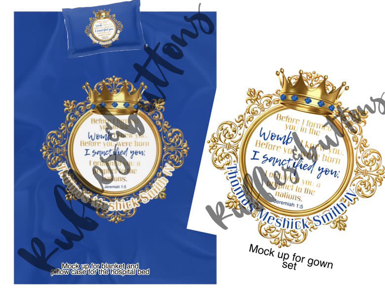 Reserved- gown set, robe and dad shirt Thomas