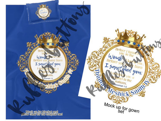 Reserved- gown set, robe and dad shirt Thomas