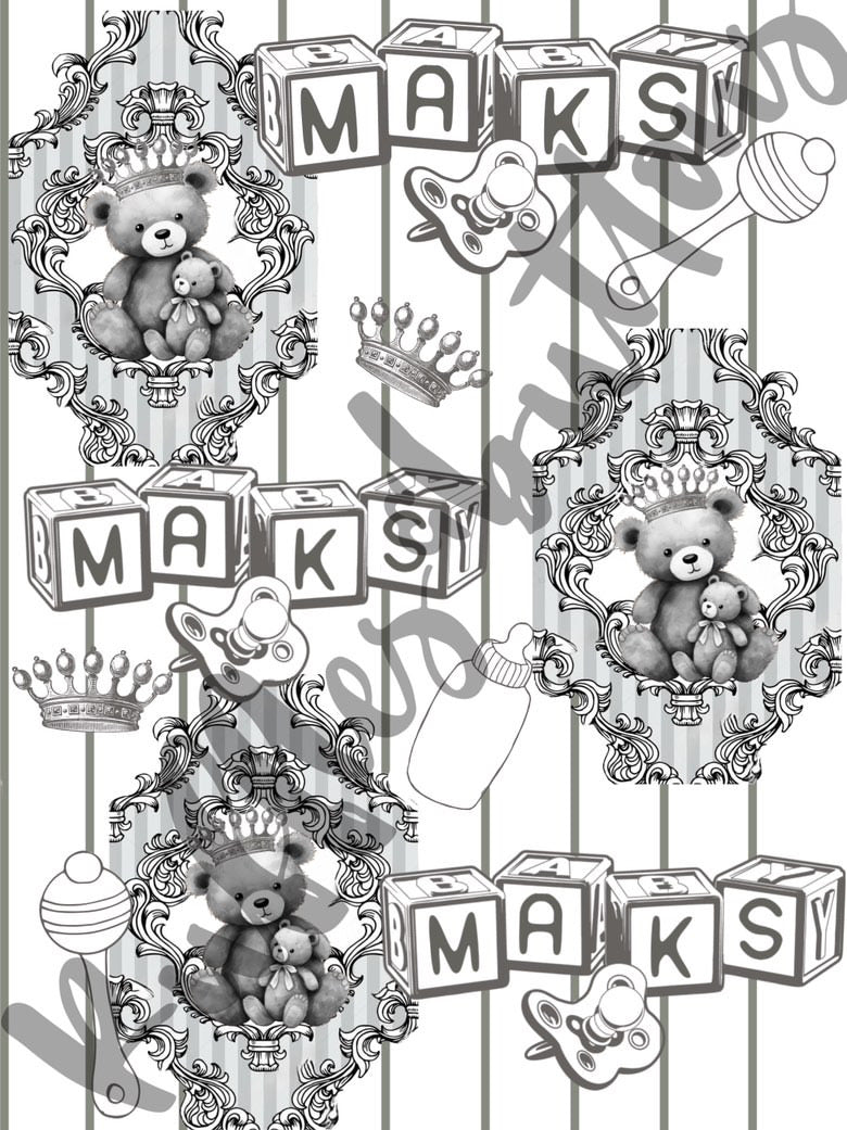 Reserved- swaddle set, delivery gown, dad shirt