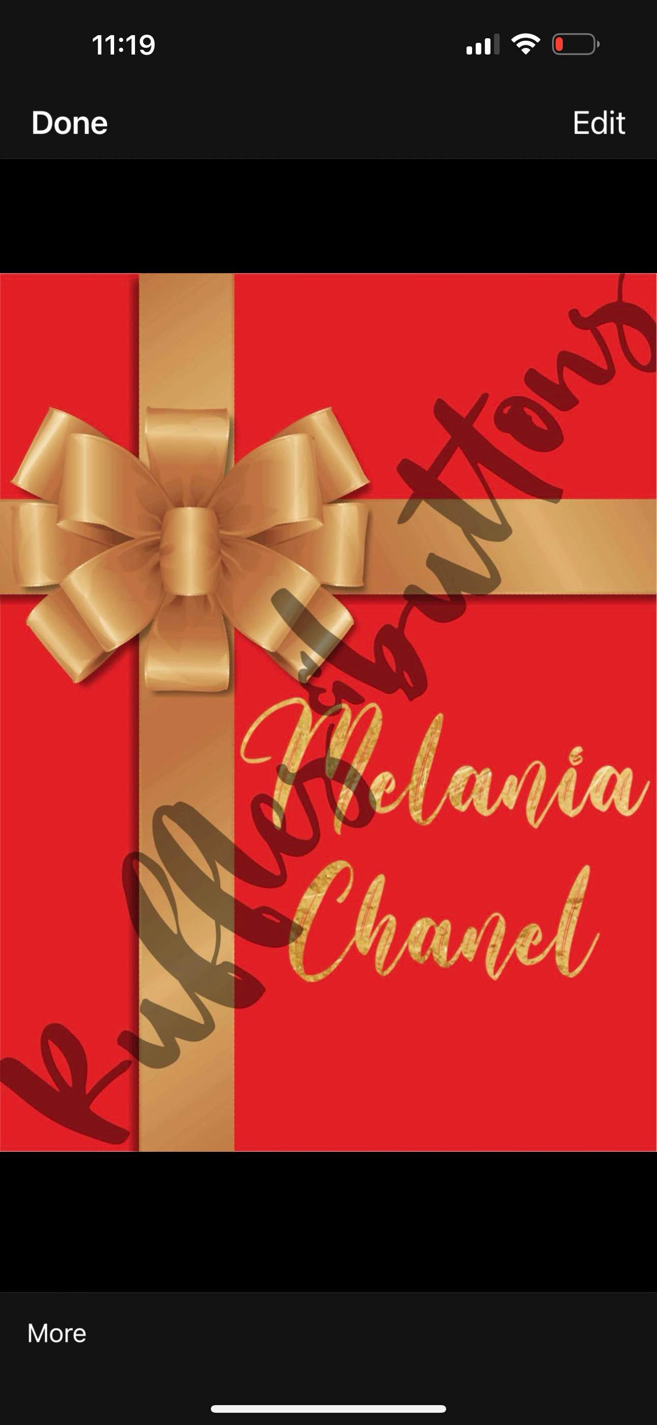 Reserved- Melania Chanel