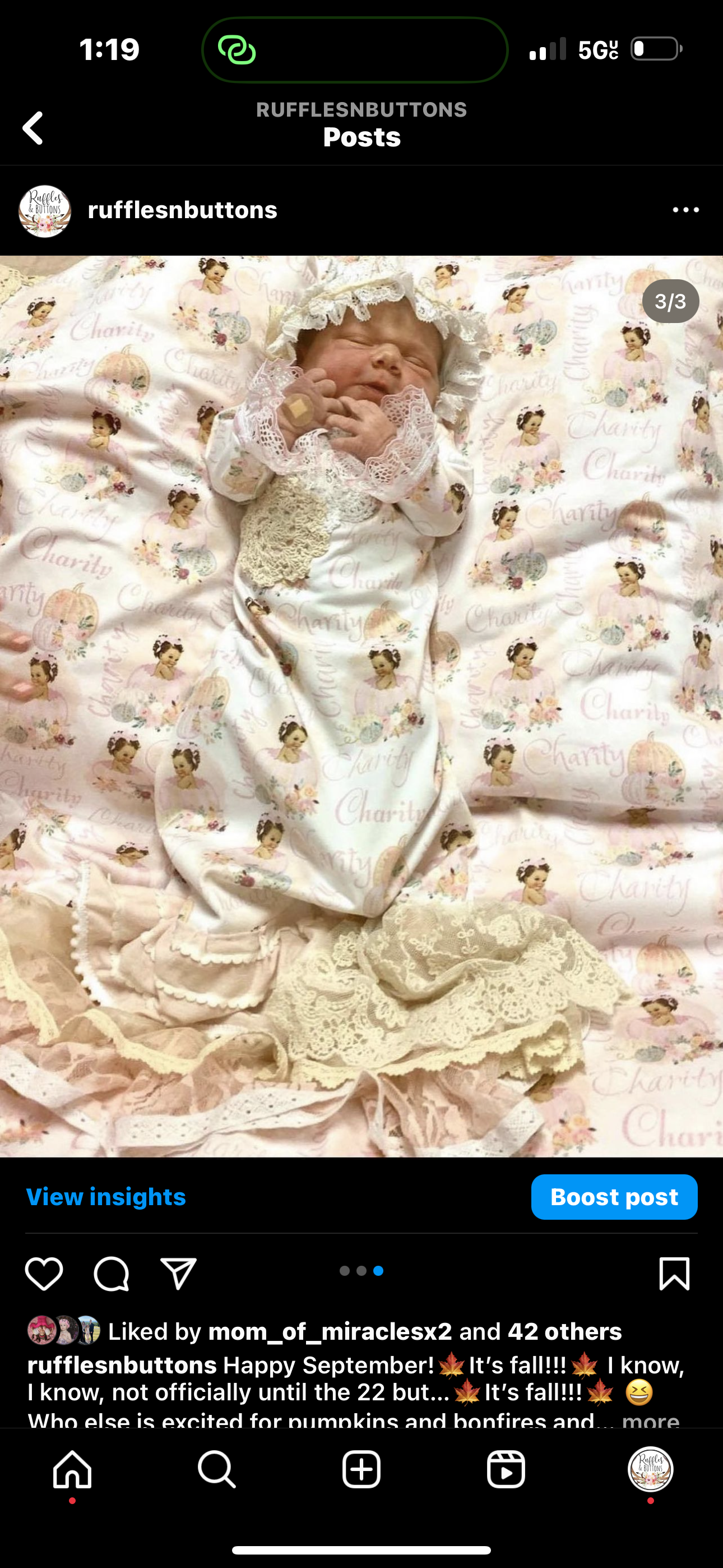 Reserved- sibling shirts to match gown set Isla