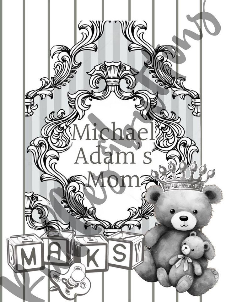 Reserved- swaddle set, delivery gown, dad shirt