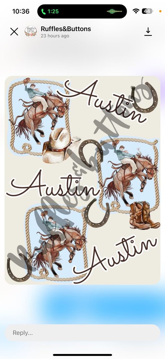 Reserved- western romper set, sonshine romper