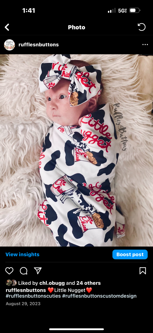 Reserved- swaddle set and pj pants