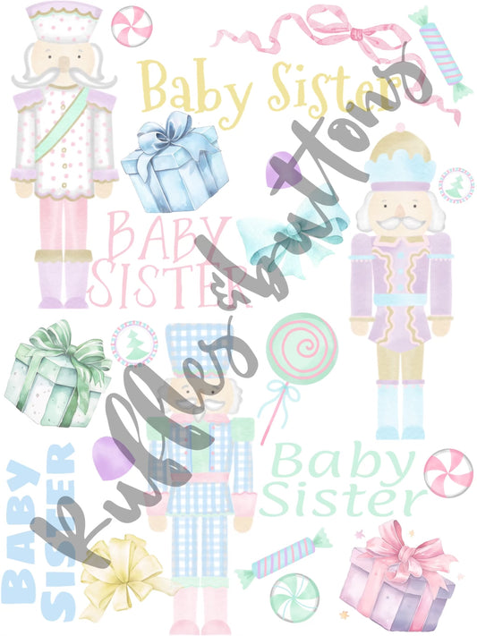 Reserved- 2 gown sets, 2 big brother shirts , romper set, swaddle set