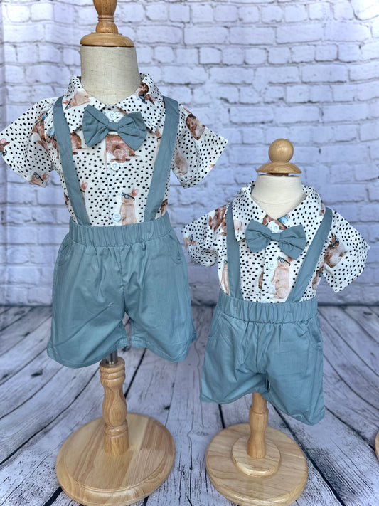 Boy Easter short set