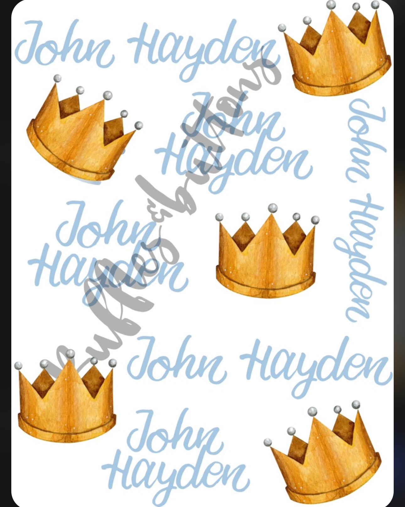 Reserved- John Hayden swaddle set