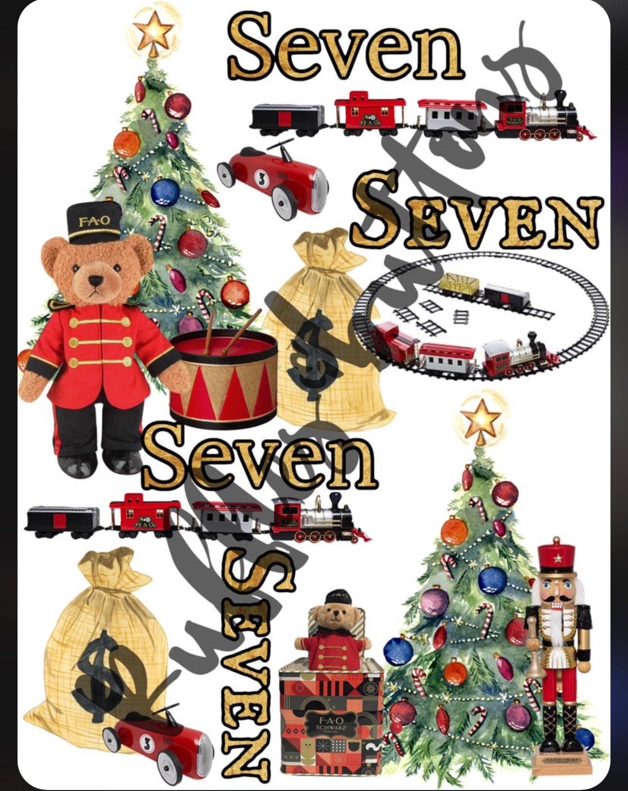 Reserved- Seven Christmas set