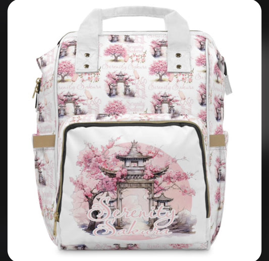 Reserved- gown set and diaper bag Serenity Sakura