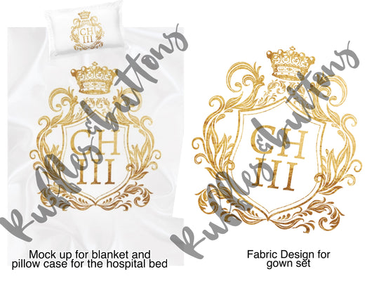 Reserved- bedding set and gown set CHIII