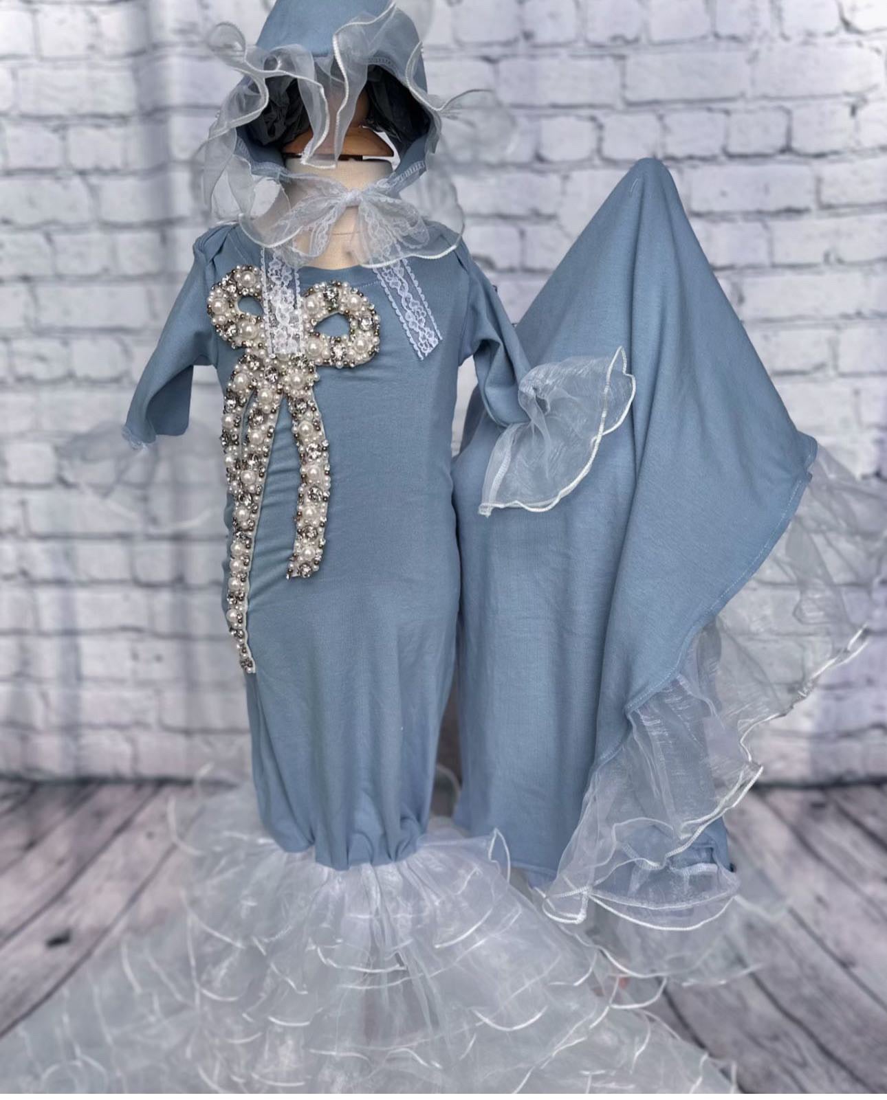 Reserved- pastel baby blue like photo