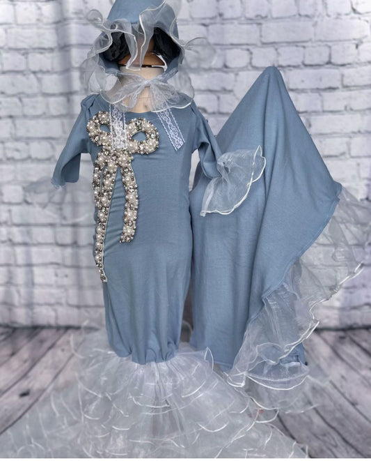 Reserved- pastel baby blue like photo