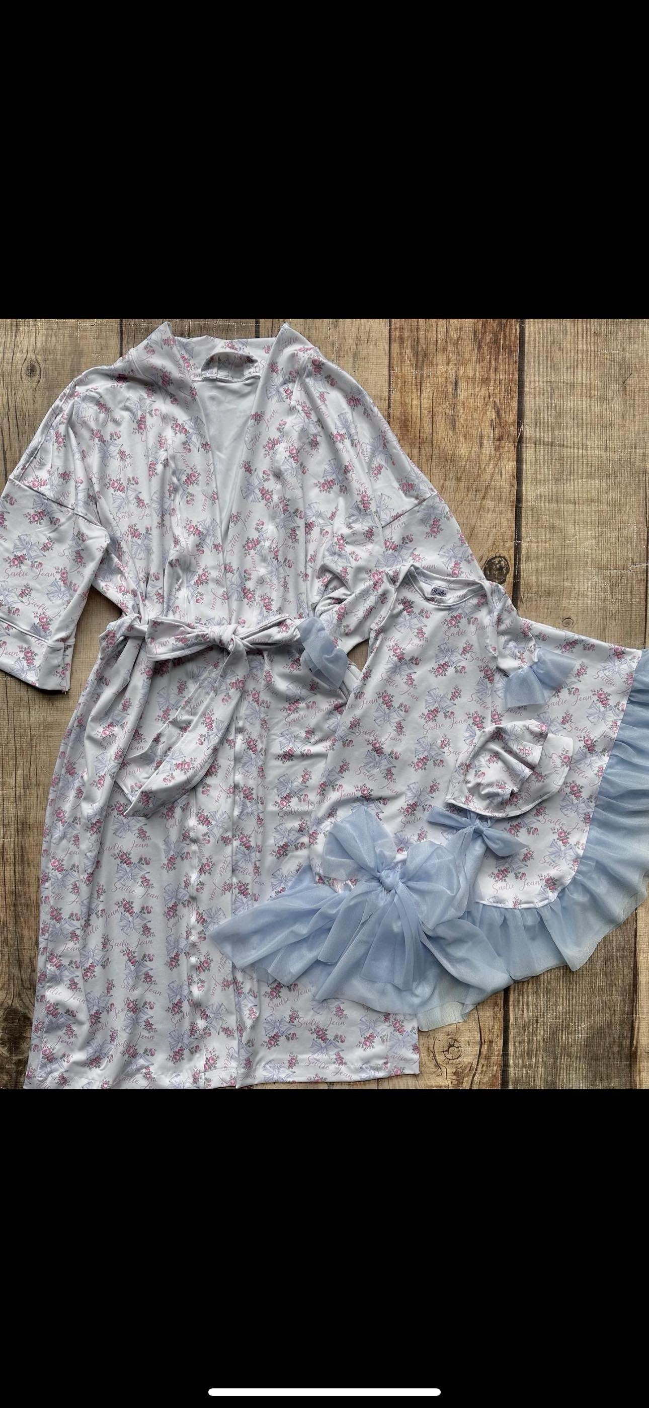 Reserved- gown set, robe, big sister set