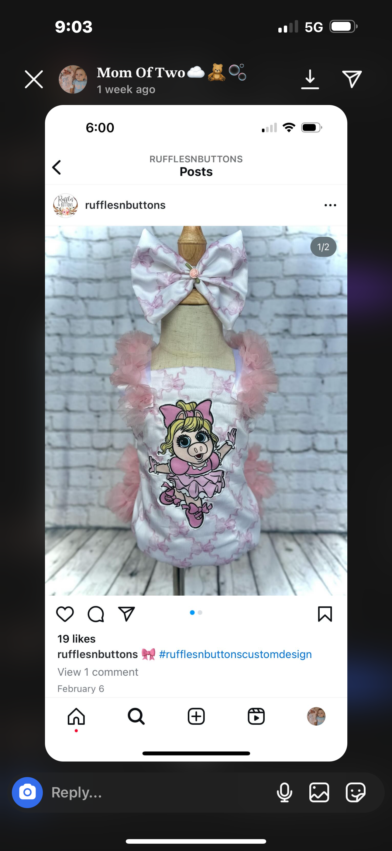 Reserved- 6m set and 1st bday set