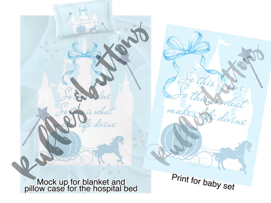 Reserved- couture gown set and hospital bedding RUSH SEPT 20