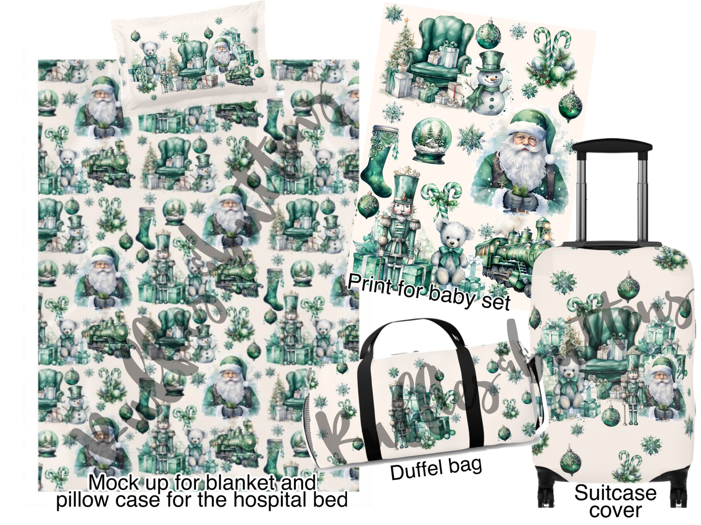 Reserved- fur hospital set, swaddle set, delivery gown, slippers, duffel bag, suitcase cover, boppy pillow cover