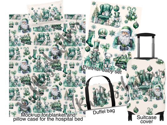 Reserved- fur hospital set, swaddle set, delivery gown, slippers, duffel bag, suitcase cover, boppy pillow cover