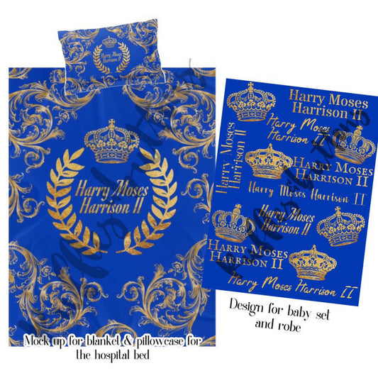 Reserved- gown set, robe, pjs, bedding Harry Moses