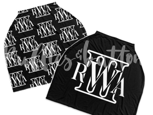 Reserved- car seat canopy, onesie set