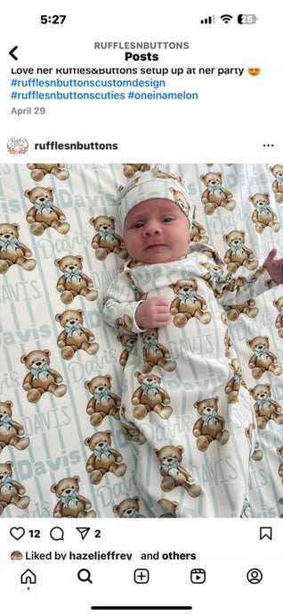 Reserved- RUSH JAN 20 gown set