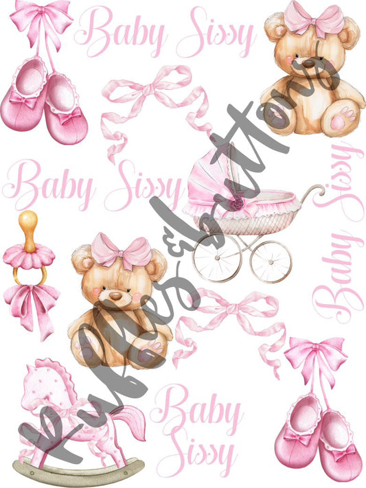 Reserved- swaddle set and big sister dress