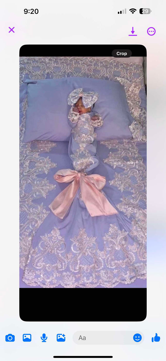 Reserved- couture hospital set, Jolene, little sis/big sis set