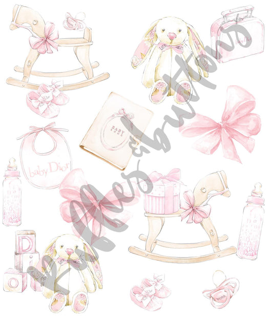 Reserved- gown gown sets, sash set, 2 big sister dresses.