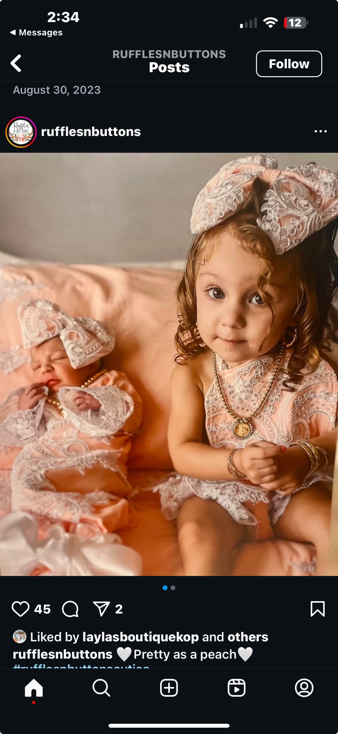 Reserved- gown set, sister romper, hospital bedding RUSH march 18