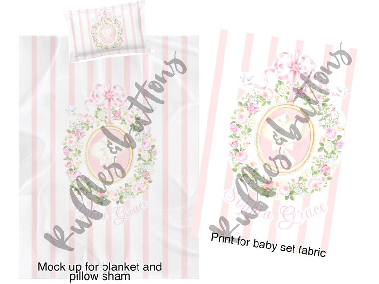 Reserved- robe, blanket and pillowcase for the hospital bed