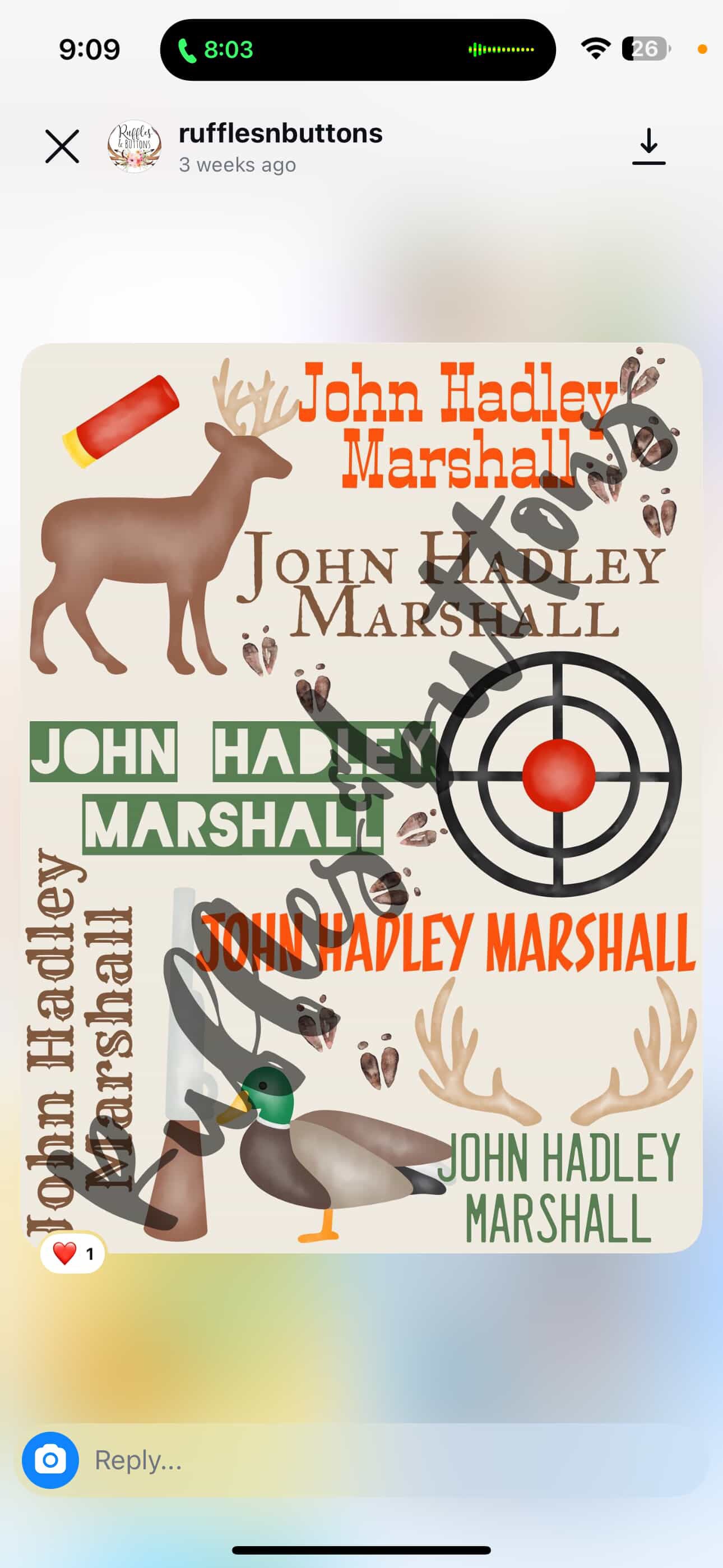 Reserved- John Hadley Marshall