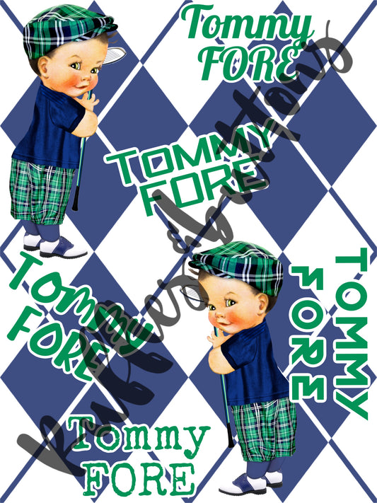 Reserved- Tommy FORE gown set