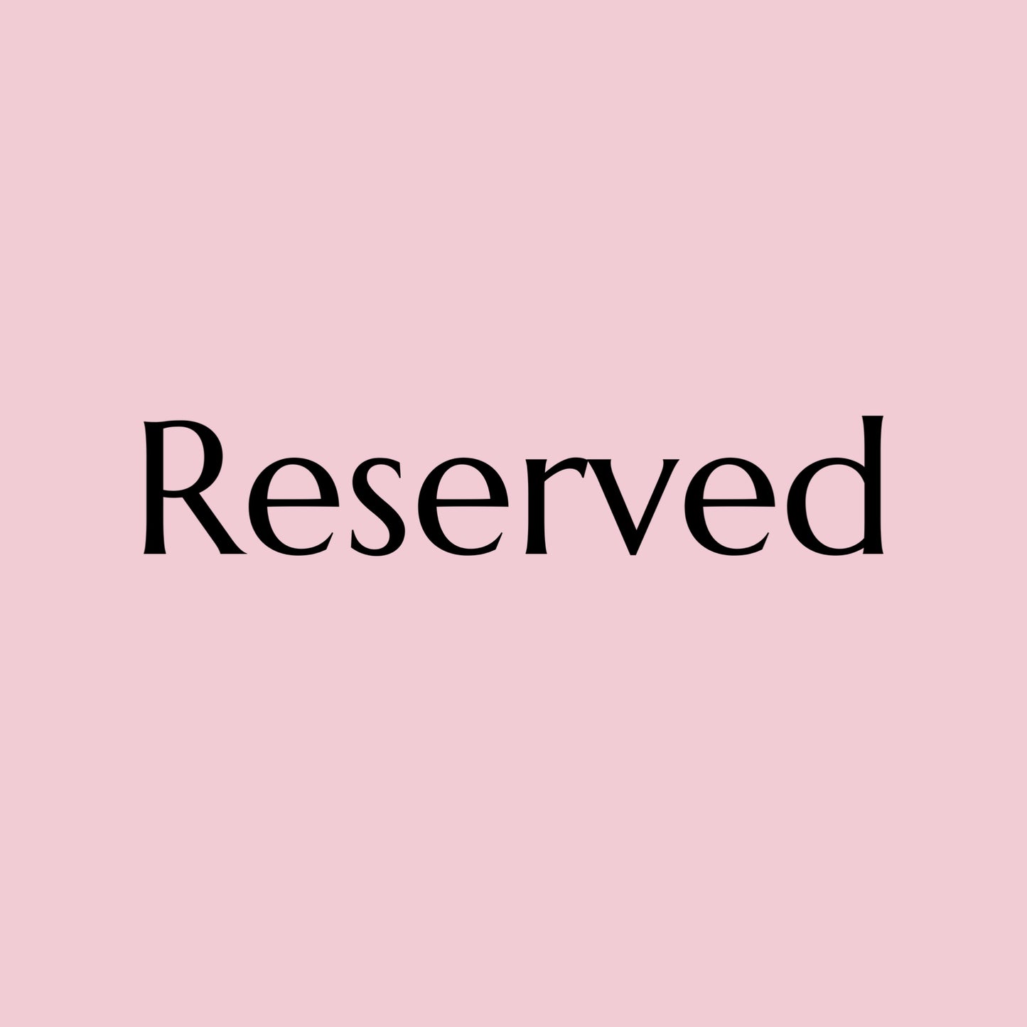 Reserved- robe to match previous order