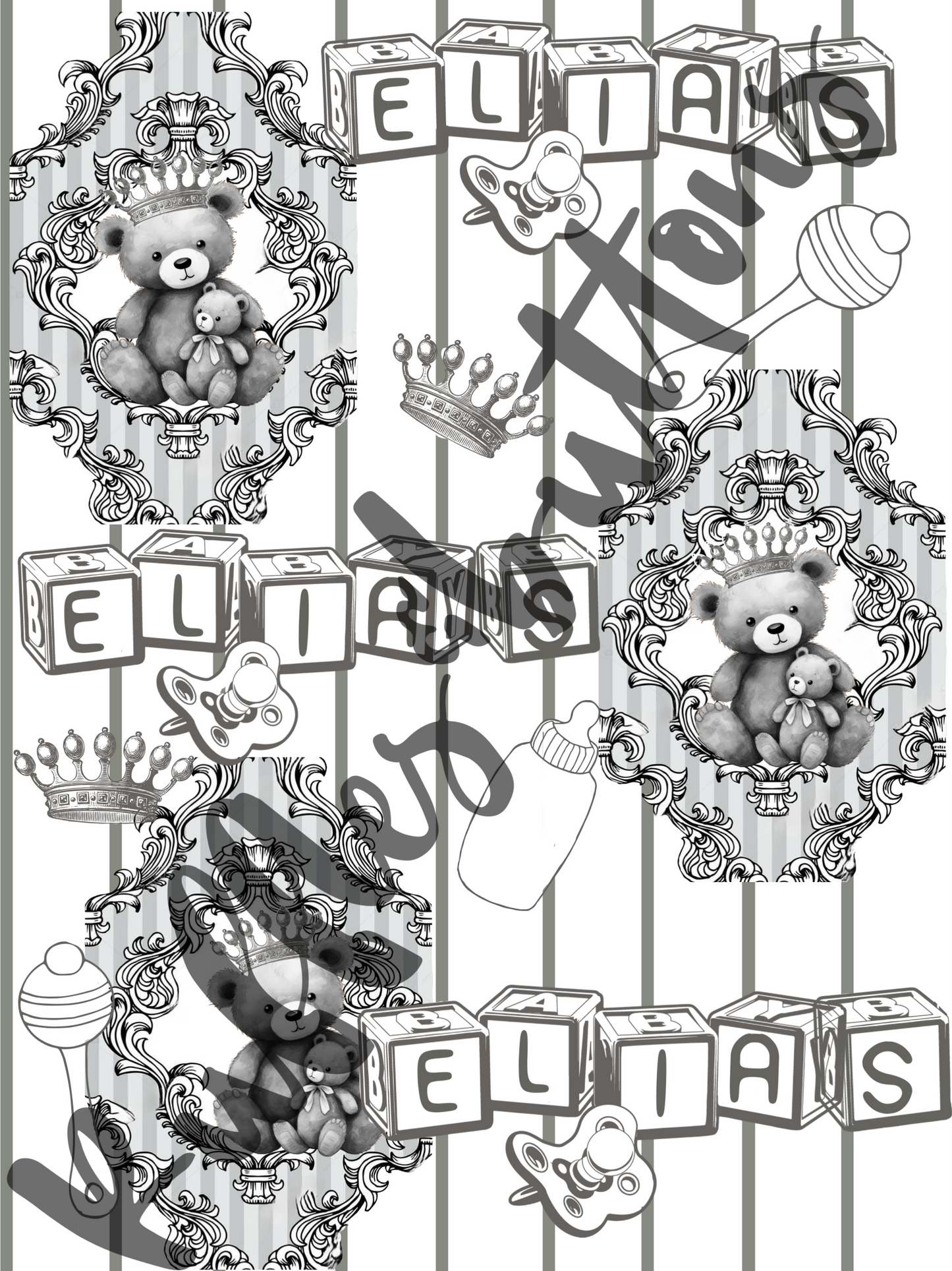 Reserved- Elias gown set