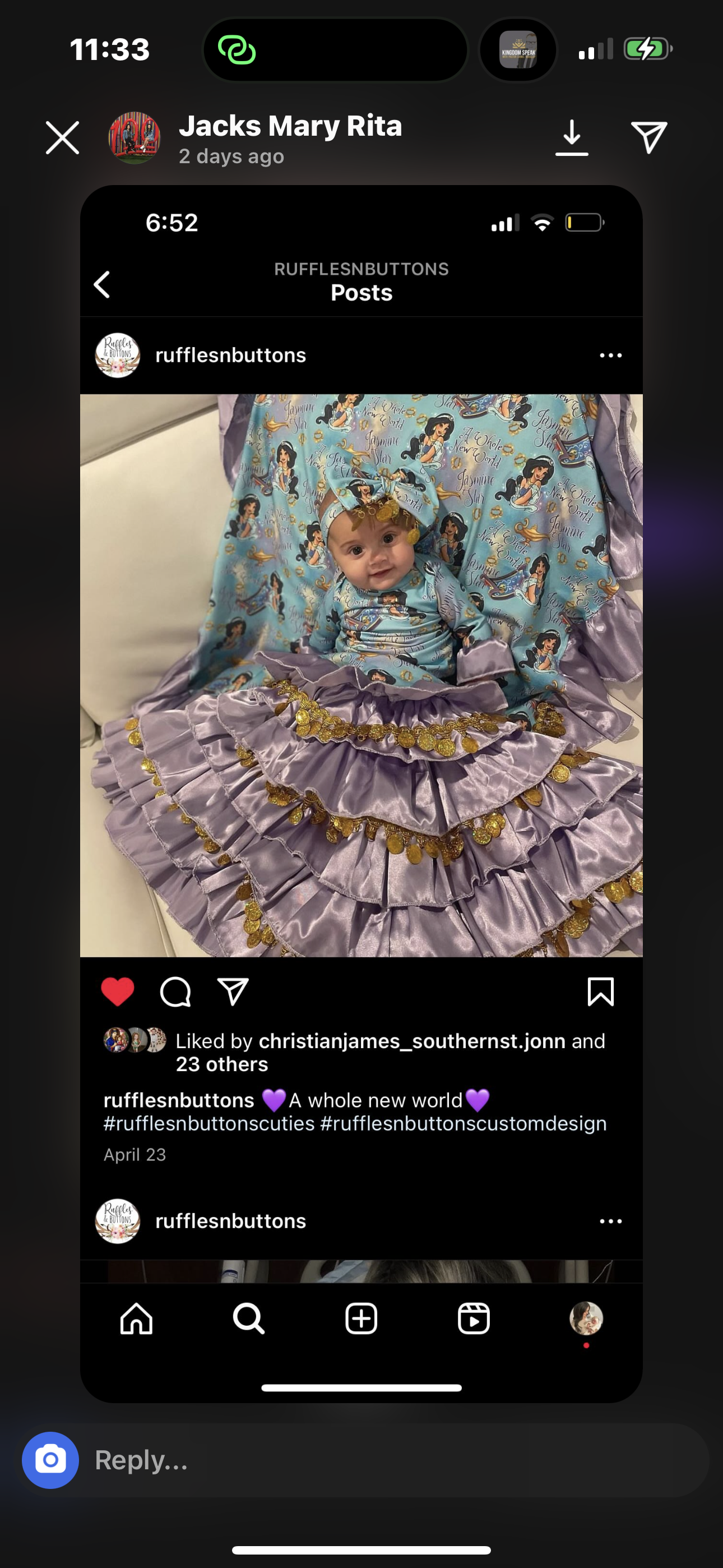 RUSH Reserved-jacks Mary Rita