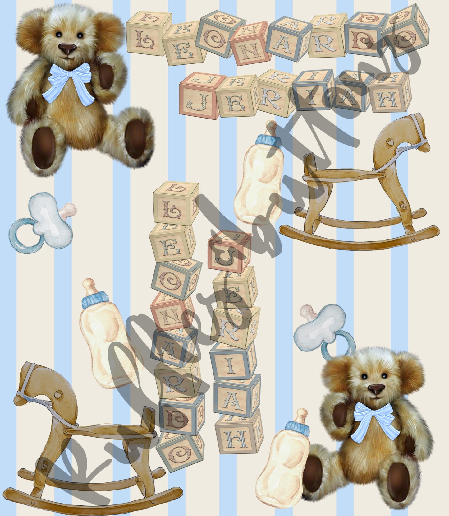 Reserved- Leonardo swaddle set