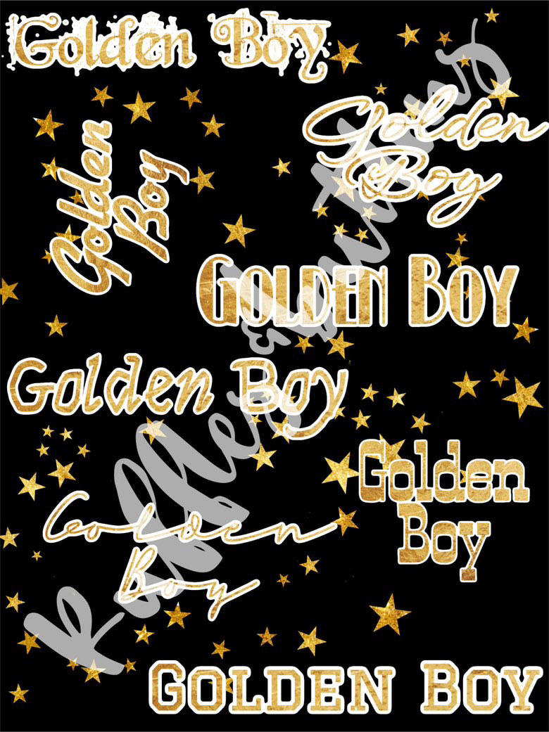 Reserved- pant set golden boy