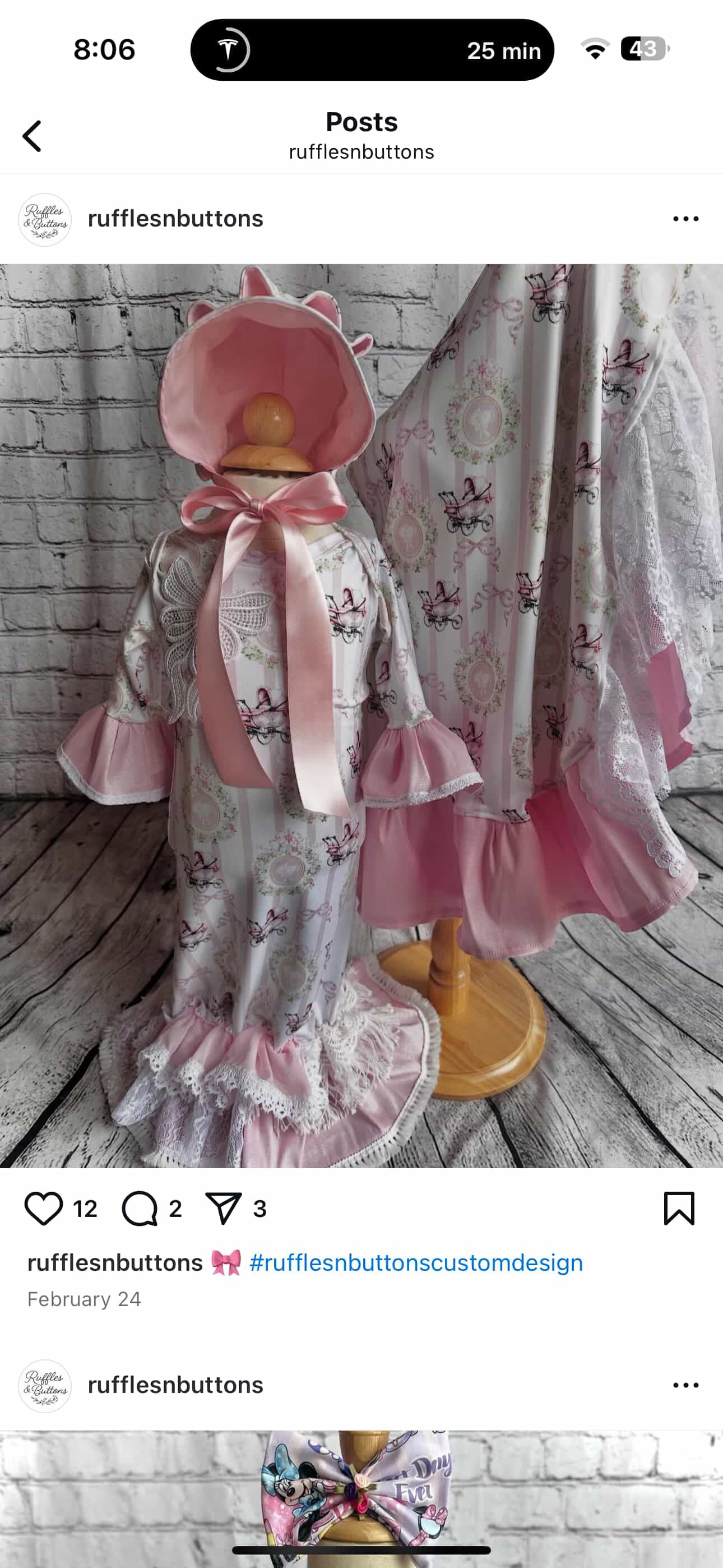 Reserved- Blair gown set