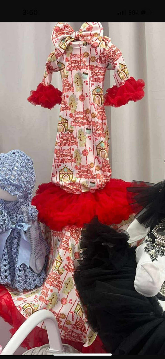 Reserved- Christmas gown set